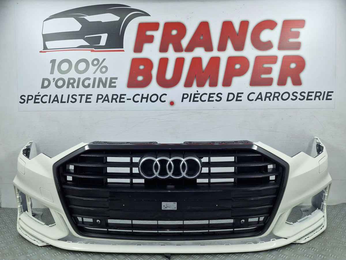Pare-choc avant Audi A6 F2 S-Line 2018 avec radars et lave-phares d’origine sv2021