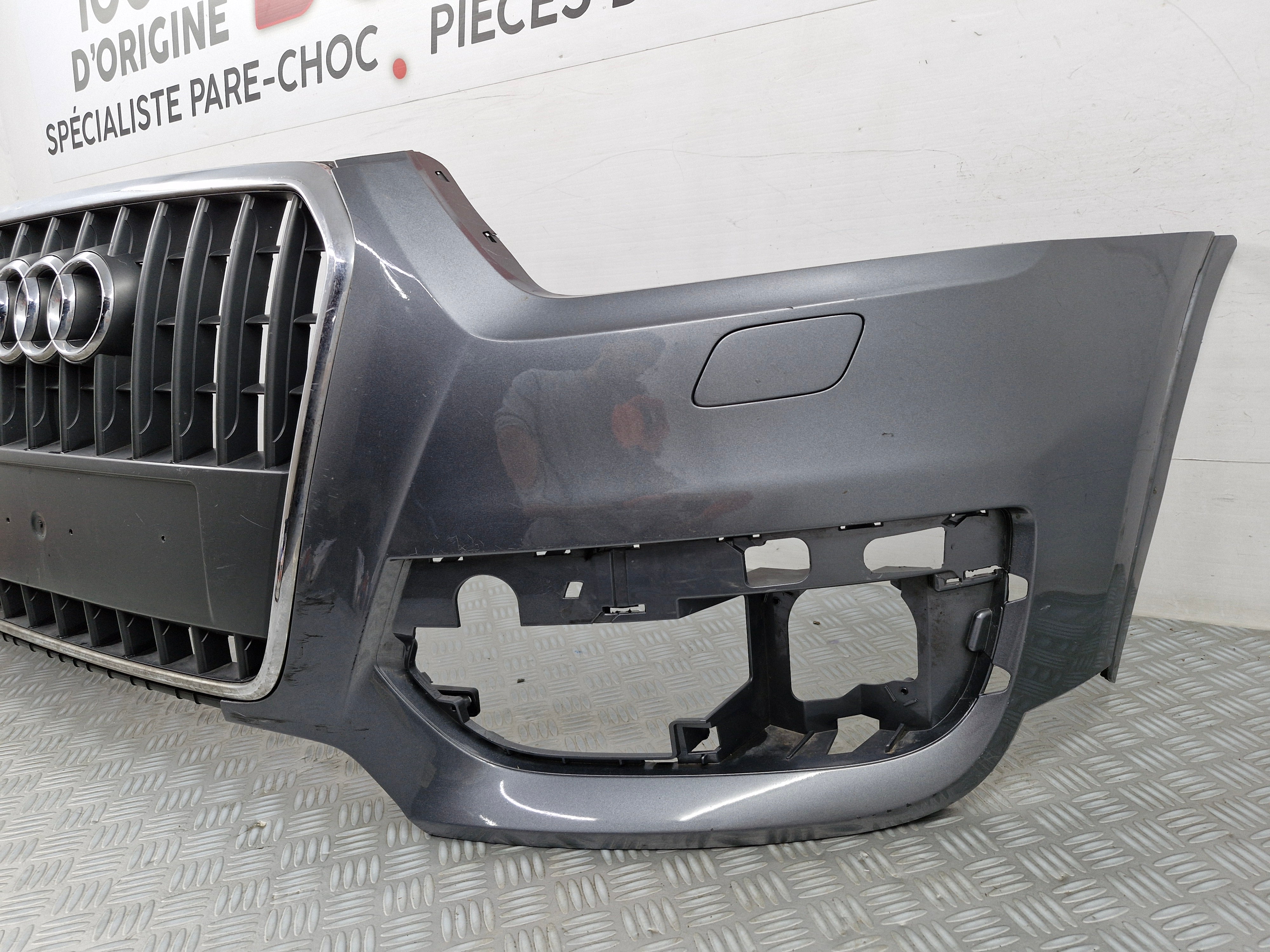 Pare-choc avant Audi Q3 8U Phase 1 2011-2015 avec lave-phares d’origine sv2123