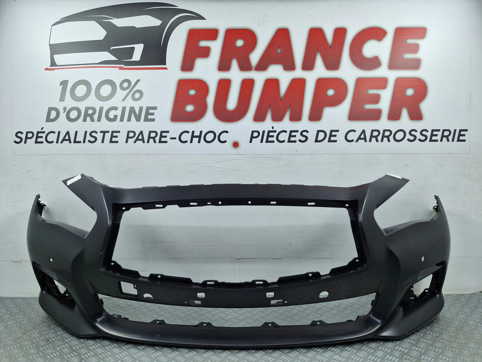 Pare-choc avant Infiniti Q50 2013-2017 adaptable avec radars neuf à peindre sv418

