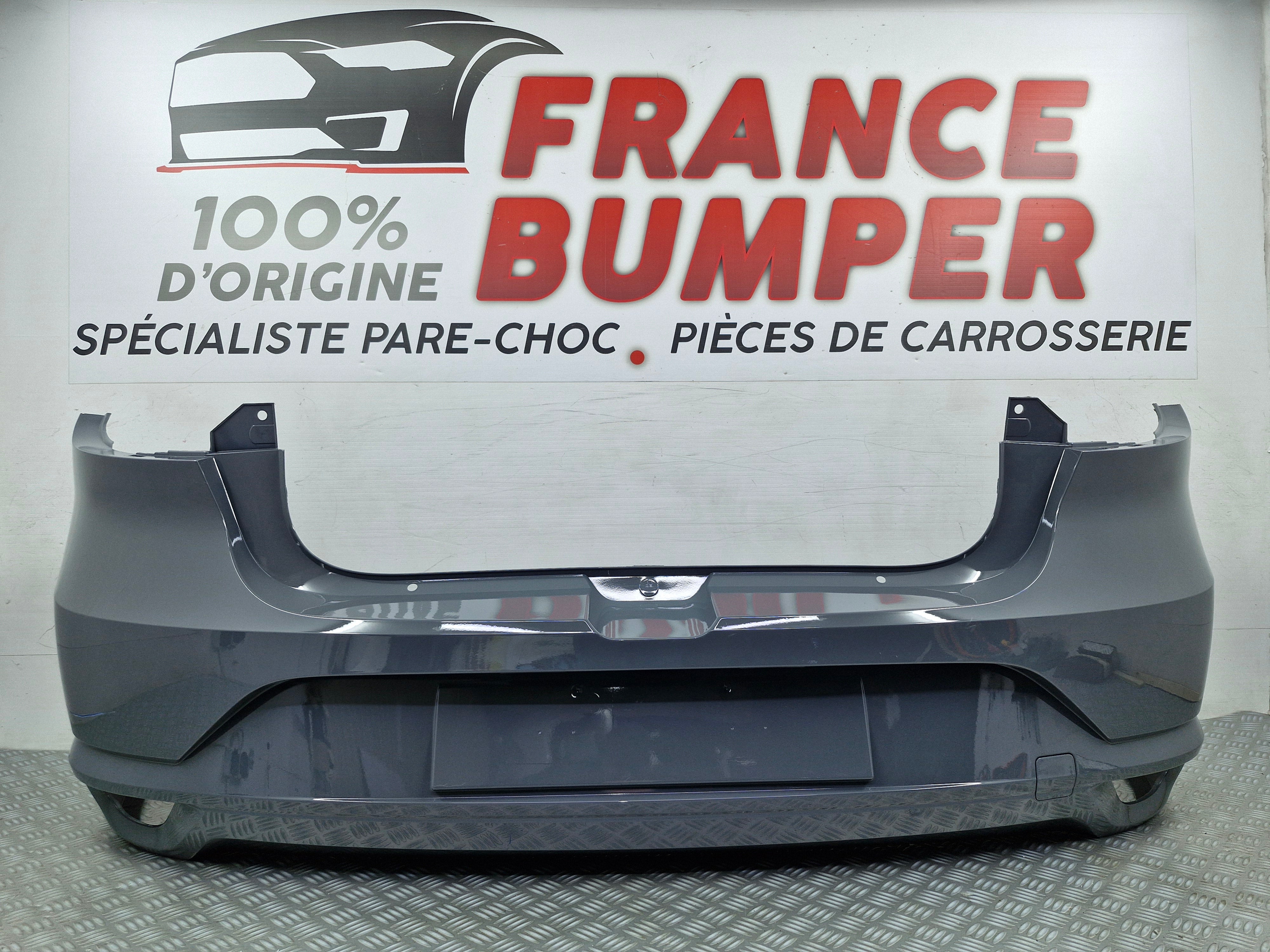 Pare-choc arrière gris Dacia Logan 3 2021 sans radars d’origine France Bumper sv746
