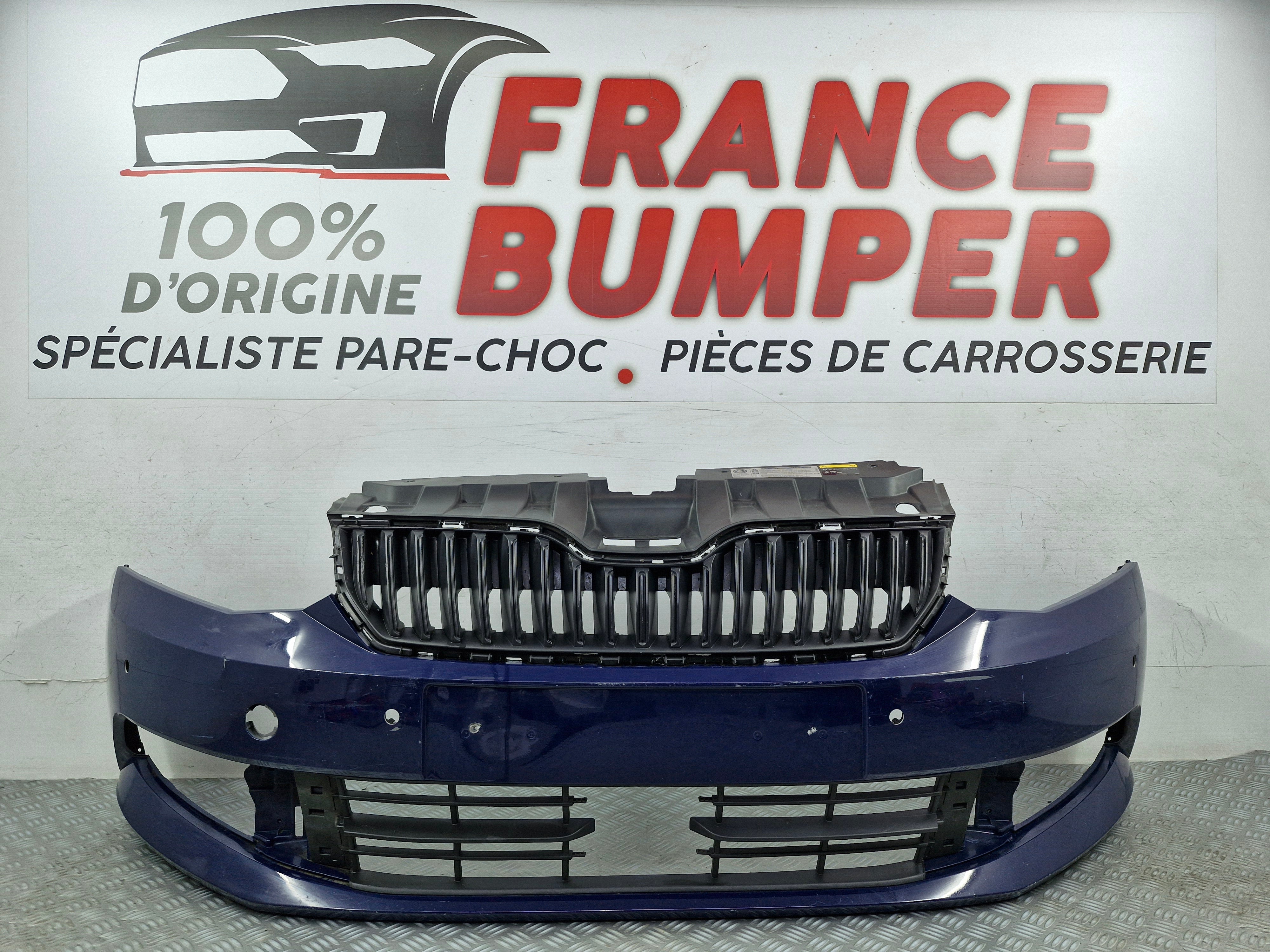 Pare-choc avant Skoda Fabia III Phase 1 d’origine d’occasion FB596