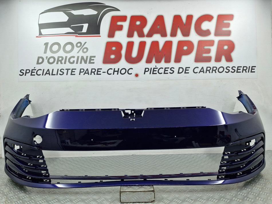 Pare-choc avant Volkswagen Golf 8 occasion peint bleu d’origine FB715