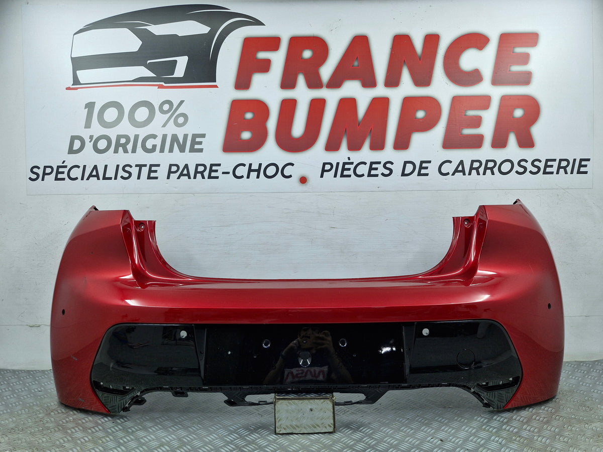 Pare-chocs arrière Peugeot 208 II GT Line avec emplacements pour radars occasion d'origine France Bumper p208gt19
