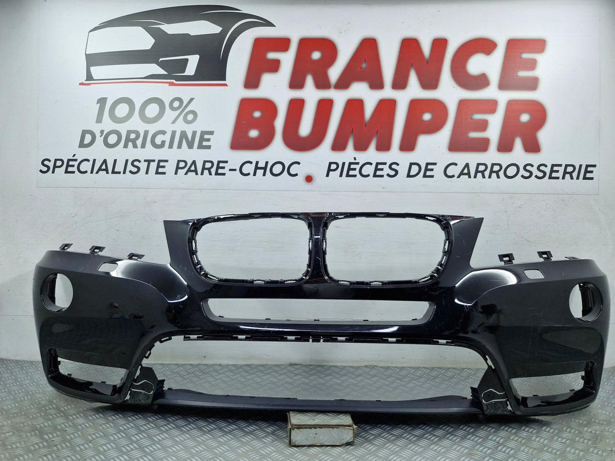 Pare-chocs avant BMW X3 F25 Phase 1 avec emplacements lave-phares occasion d'origine France Bumper bx3f2510
