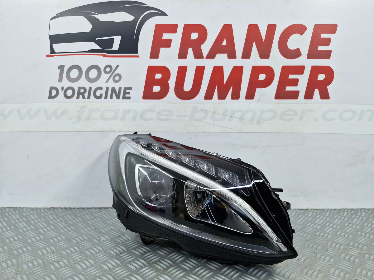Phare avant droit Mercedes Classe C W205 Phase 1 LED High Performance A2058200661 occasion d'origine France Bumper 