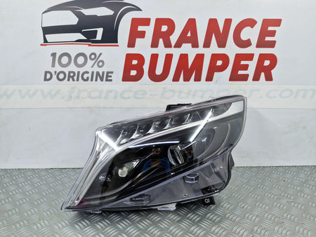 Phare avant gauche Mercedes Classe V W447 Full LED fond noir A4479069700 France Bumper MV4L8N6
