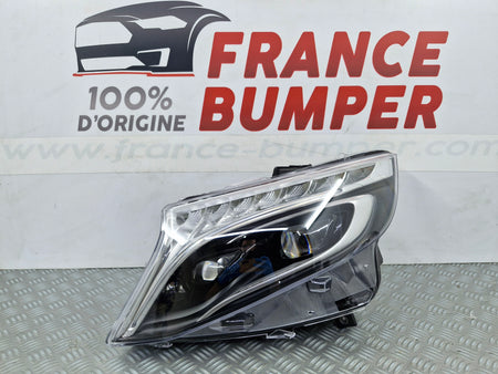 Phare avant gauche Mercedes Classe V W447 Full LED fond gris à partir de 02/2014 d'origine France Bumper MV7G4L2