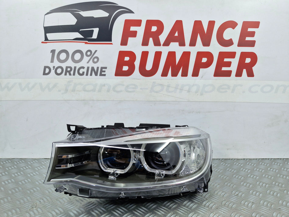 Phare avant gauche BMW Série 3 GT F34 Phase 1 Bi-Xénon 03/2013 à 12/2016 réf 63117285683 France Bumper B34X7L5