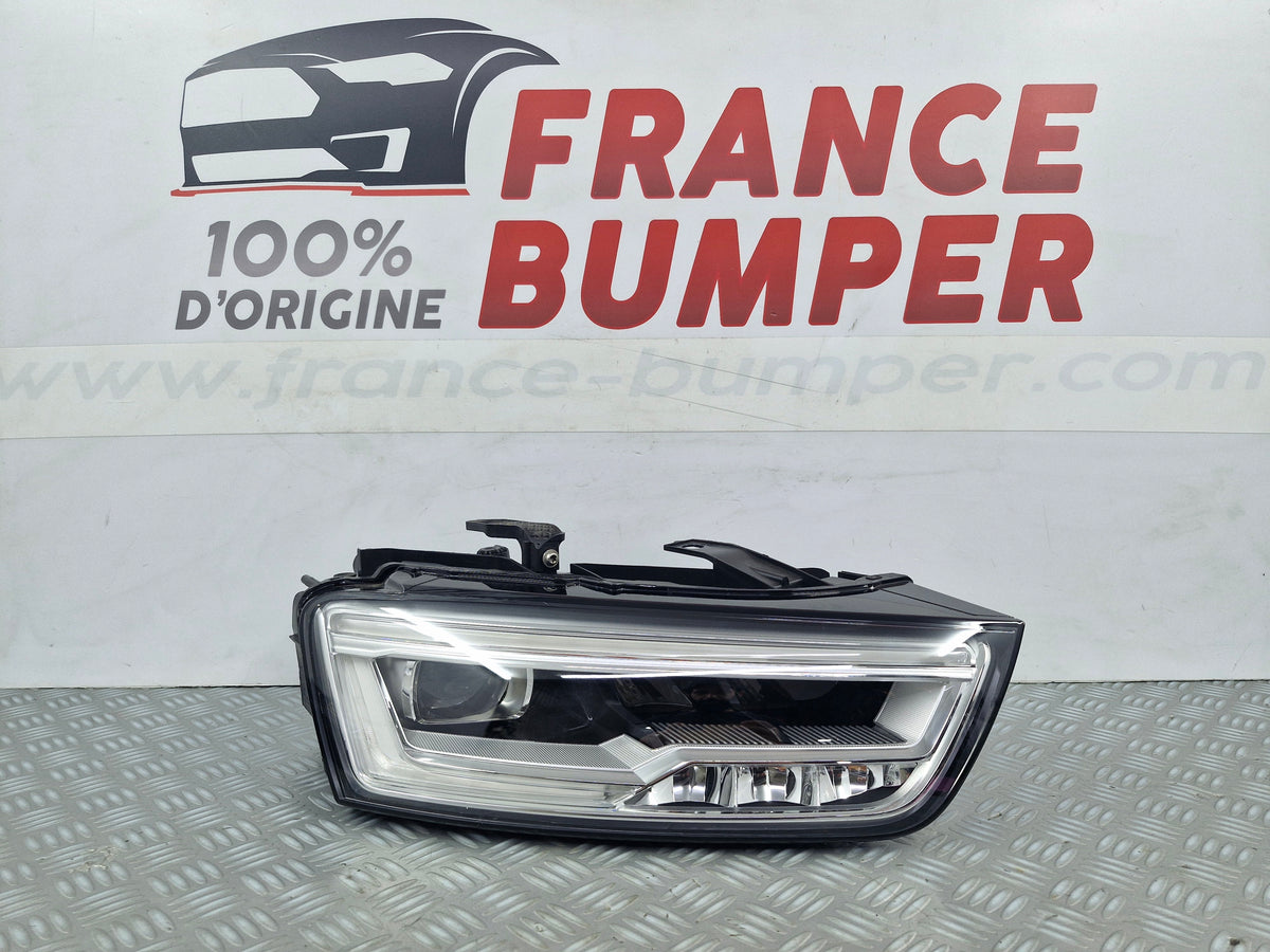 Phare avant droit Audi Q3 8U Phase 2 Full LED 02/2015 à 06/2019 réf 8U0941006 occasion d'origine France Bumper AQ3R6F8