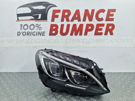 Phare avant droit Mercedes Classe C W205 Phase 1 LED High Performance 02/2014 à 12/2018 France Bumper 
