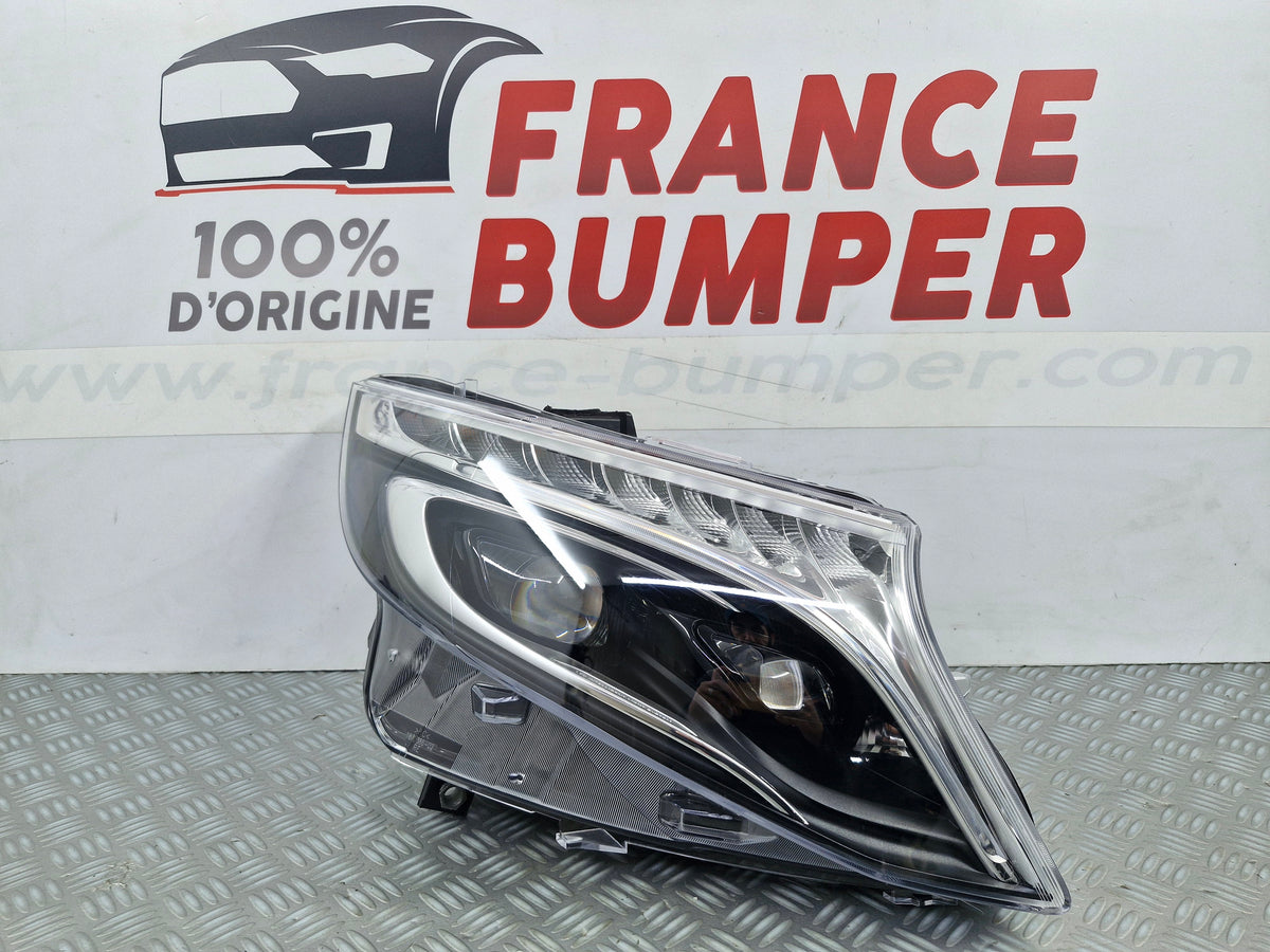 Phare avant droit Mercedes Classe V W447 Full LED Chrome à partir de 02/2014 d'origine France Bumper MV4R7C9