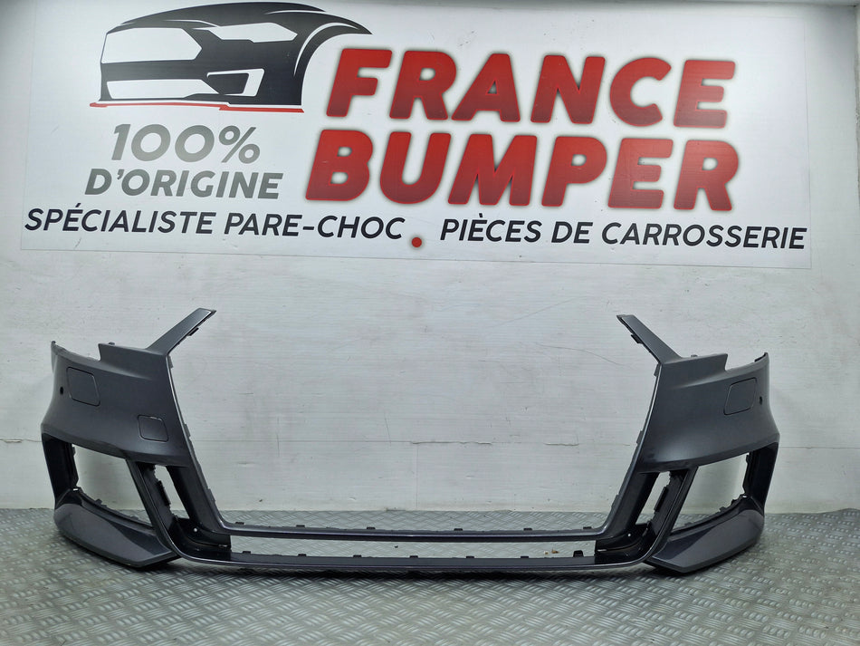 France Bumper FB632 pare-choc avant Audi A3 III 8V Sportback S-Line Phase 2 08/2016 à 12/2020 occasion d'origine lave-phares radar