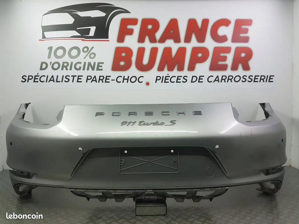 PARE CHOC ARRIERE PORSCHE 911 TURBO S 991 FRANCE BUMPER