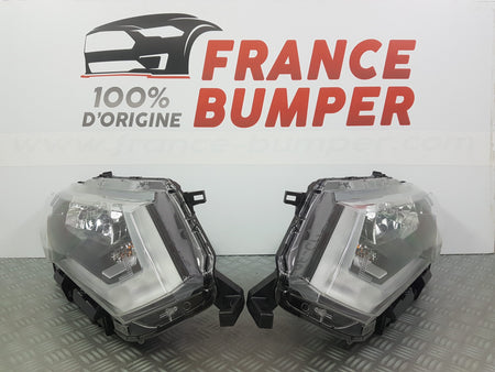 PHARE AVANT DROIT ET AVG NISSAN X-TRAIL III PH2 NEUF FRANCE BUMPER