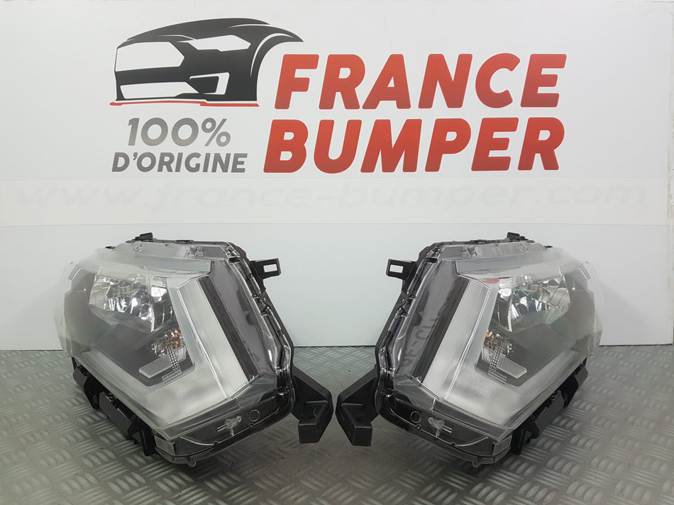 PHARE AVANT DROIT ET AVG NISSAN X-TRAIL III PH2 NEUF FRANCE BUMPER